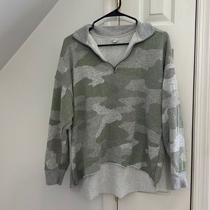 Camo Aerie 1/4 zip